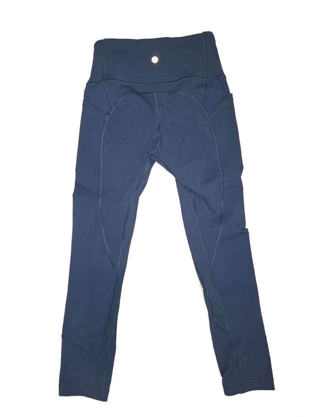 Lululemon Blue High Rise Performance Leggings Womens